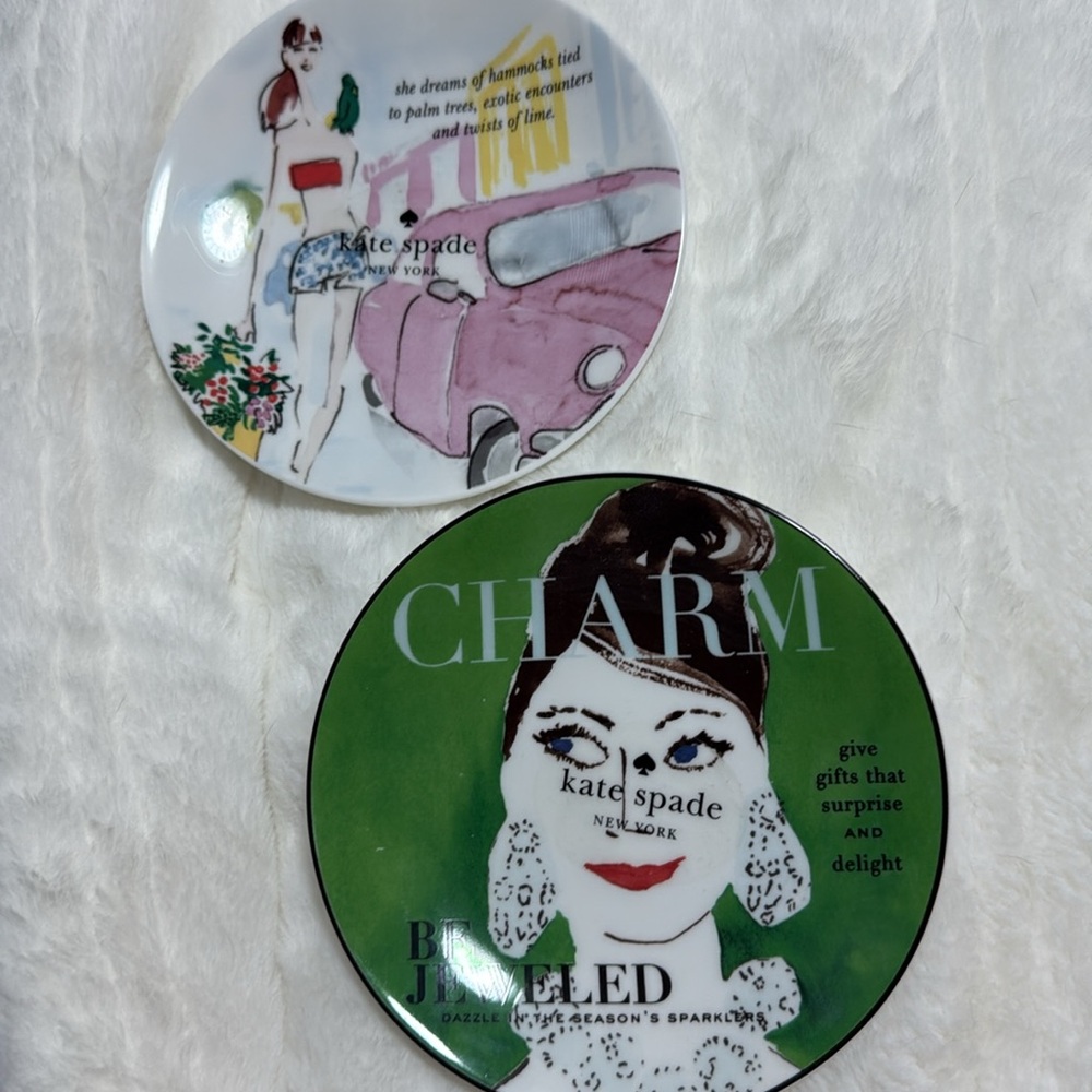 Lot of 2 LENOX/Kate Spade mini plates, NWT